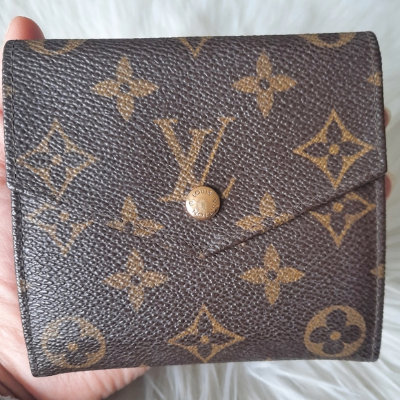 LOUIS VUITTON Monogram Porte Monnaie Billets Cartes Crédit Wallet - Picture 11 of 17
